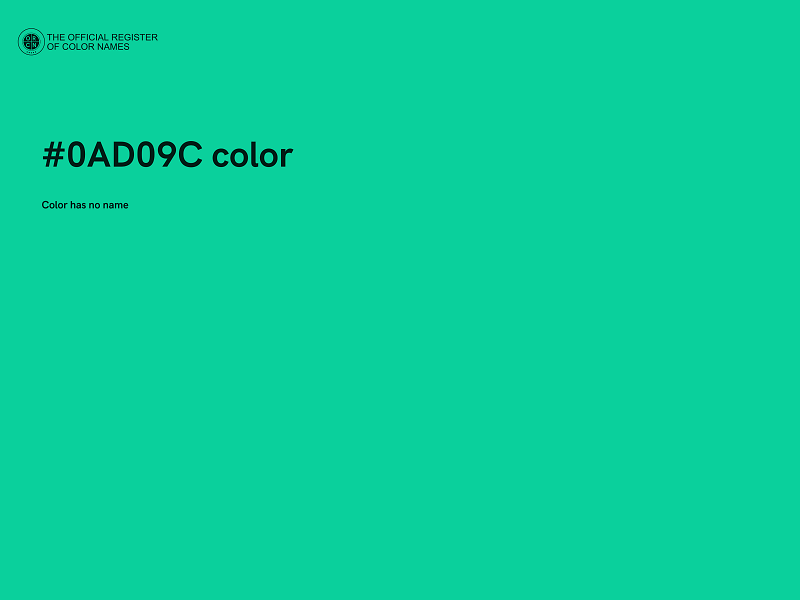 #0AD09C color image