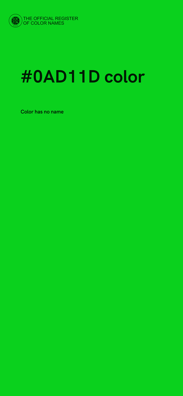 #0AD11D color image