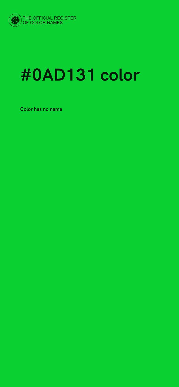 #0AD131 color image