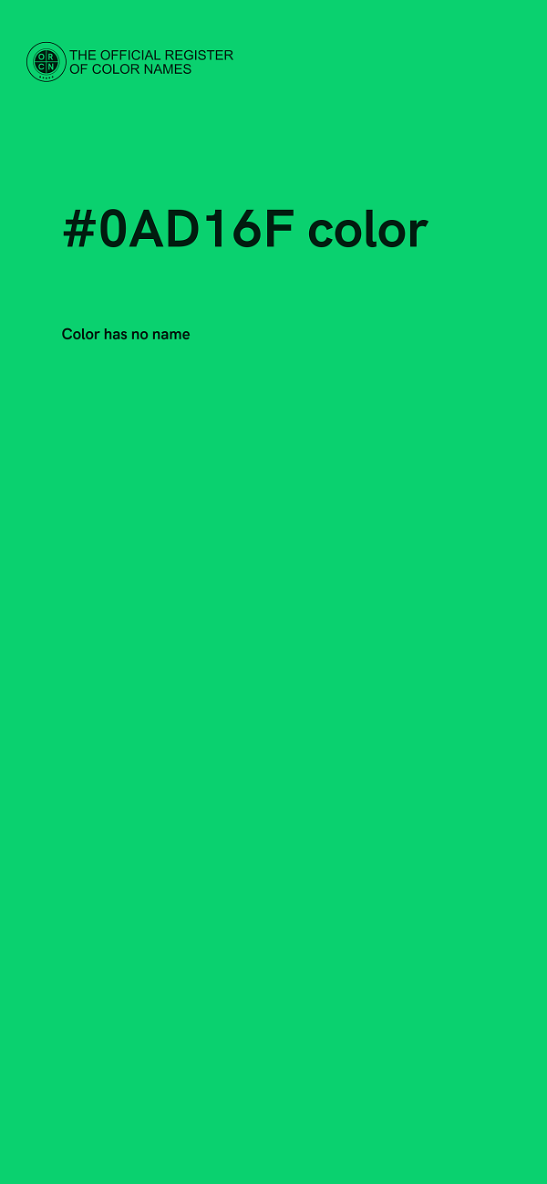 #0AD16F color image
