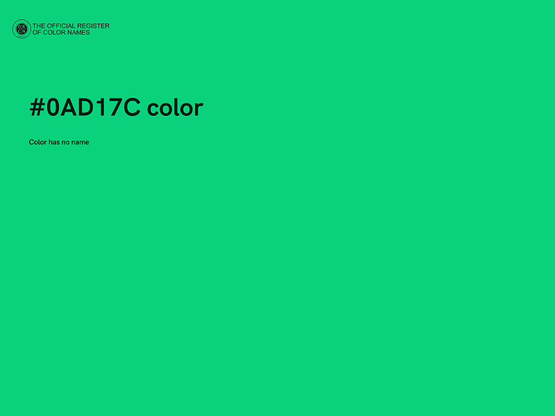 #0AD17C color image