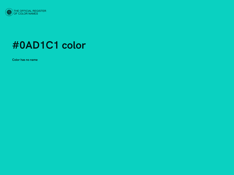 #0AD1C1 color image