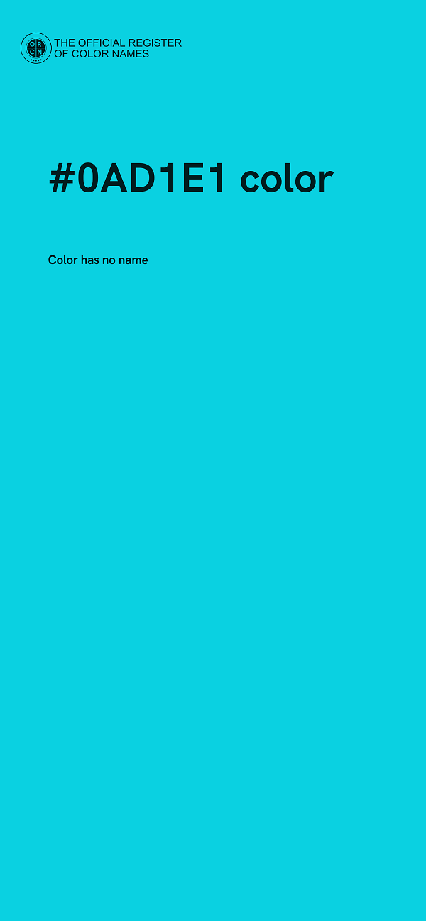 #0AD1E1 color image