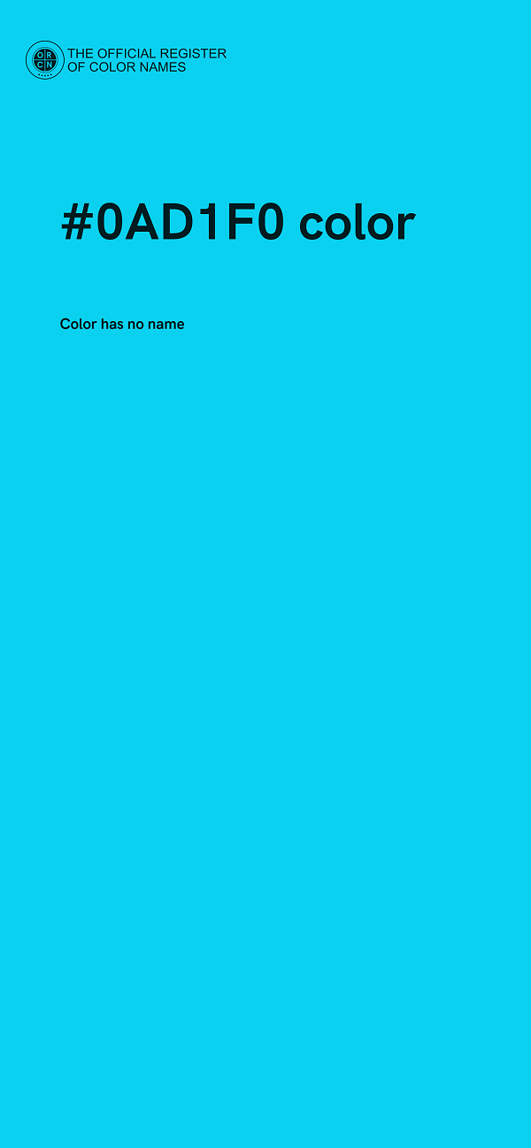 #0AD1F0 color image