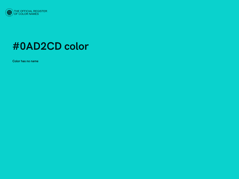 #0AD2CD color image