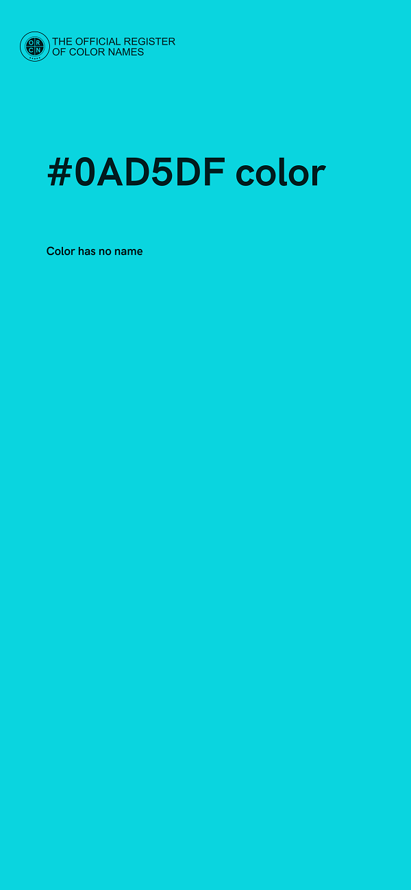#0AD5DF color image