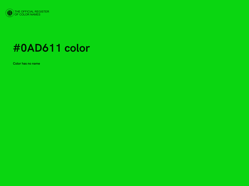 #0AD611 color image