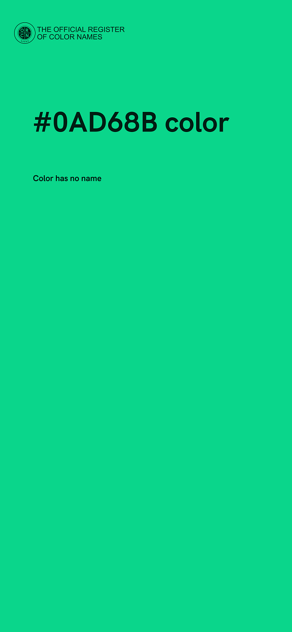#0AD68B color image