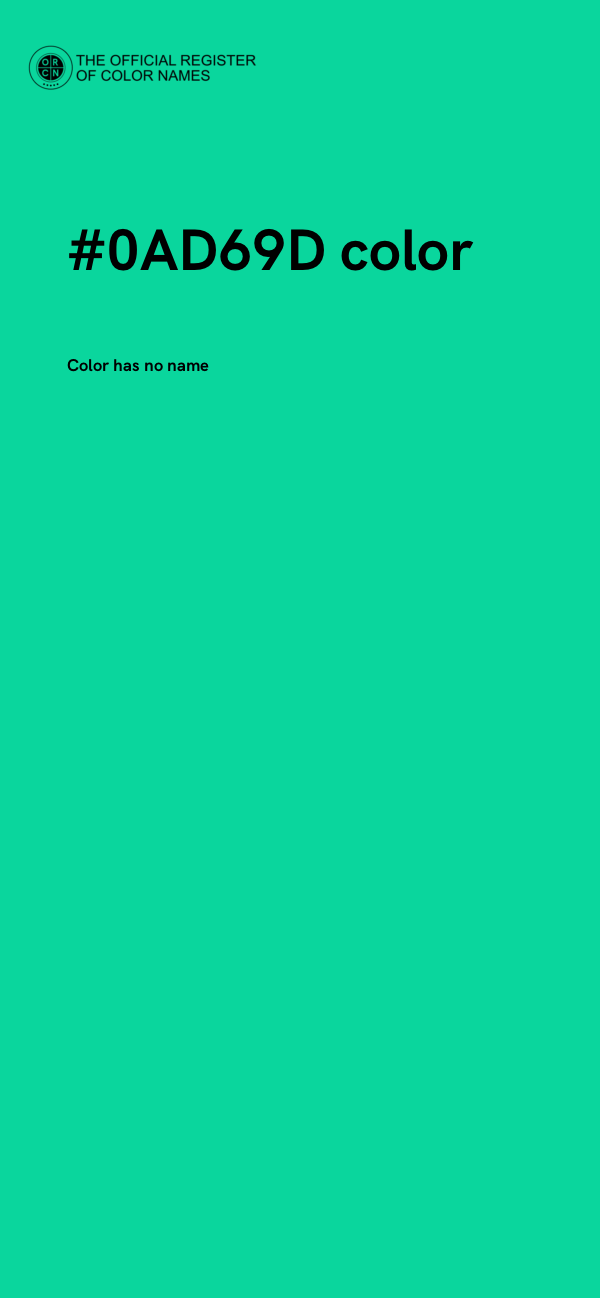#0AD69D color image