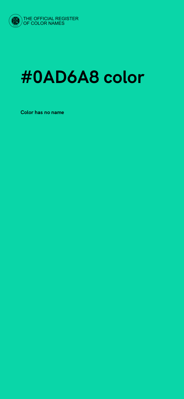 #0AD6A8 color image