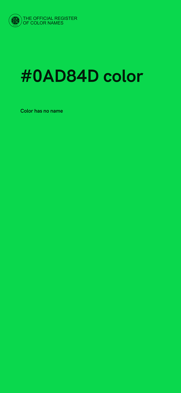 #0AD84D color image