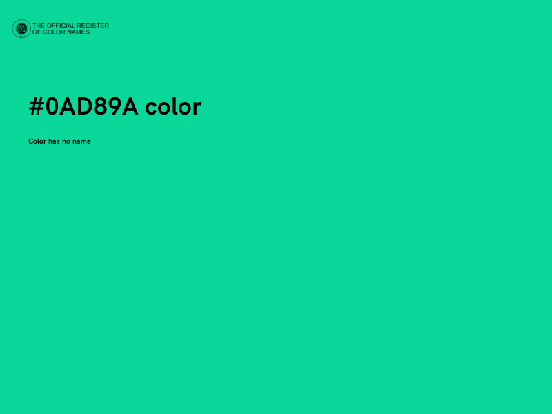 #0AD89A color image