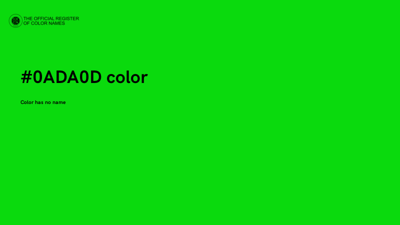 #0ADA0D color image
