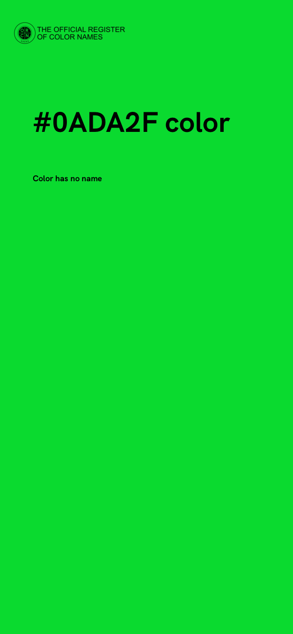 #0ADA2F color image