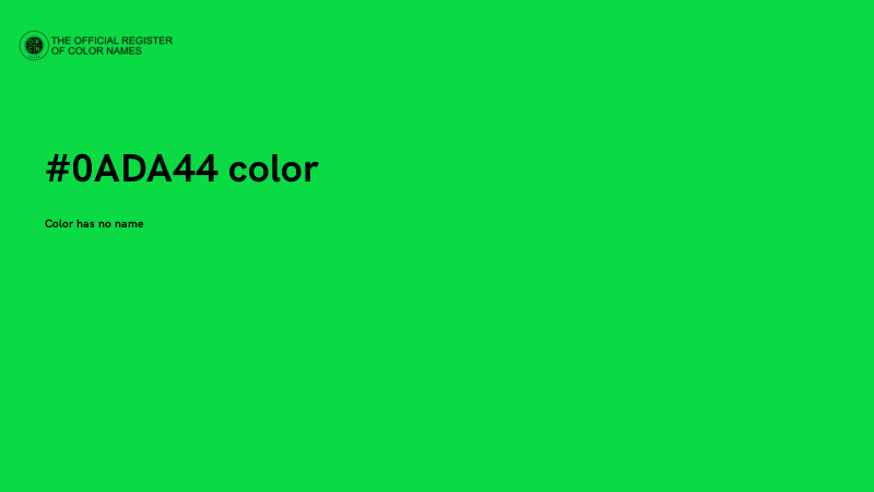 #0ADA44 color image