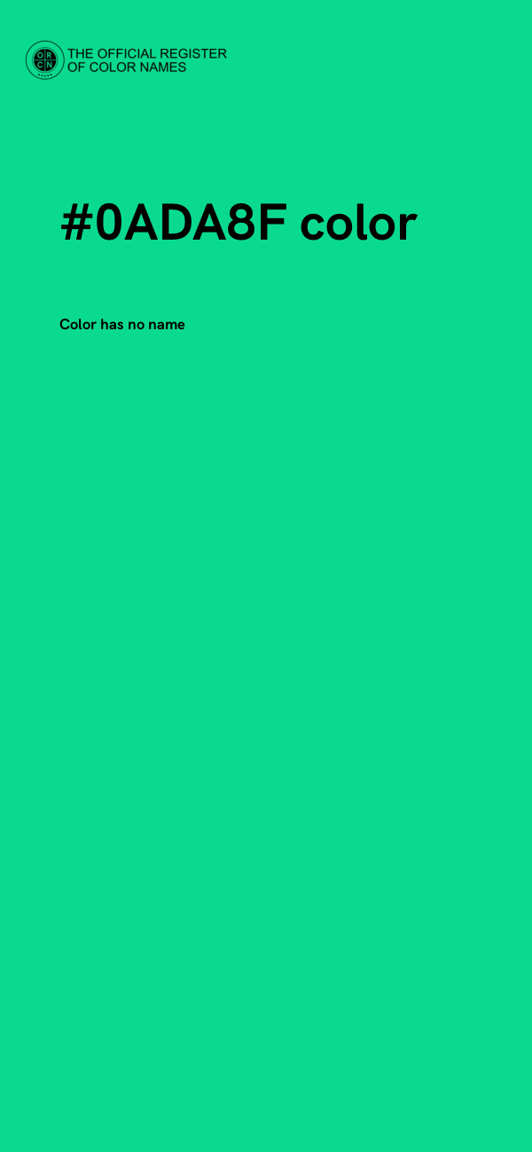 #0ADA8F color image