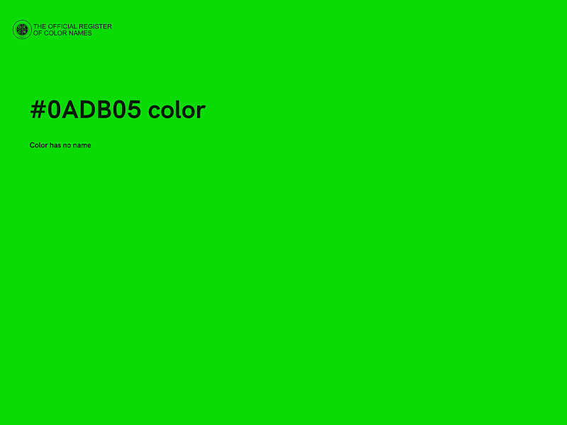 #0ADB05 color image