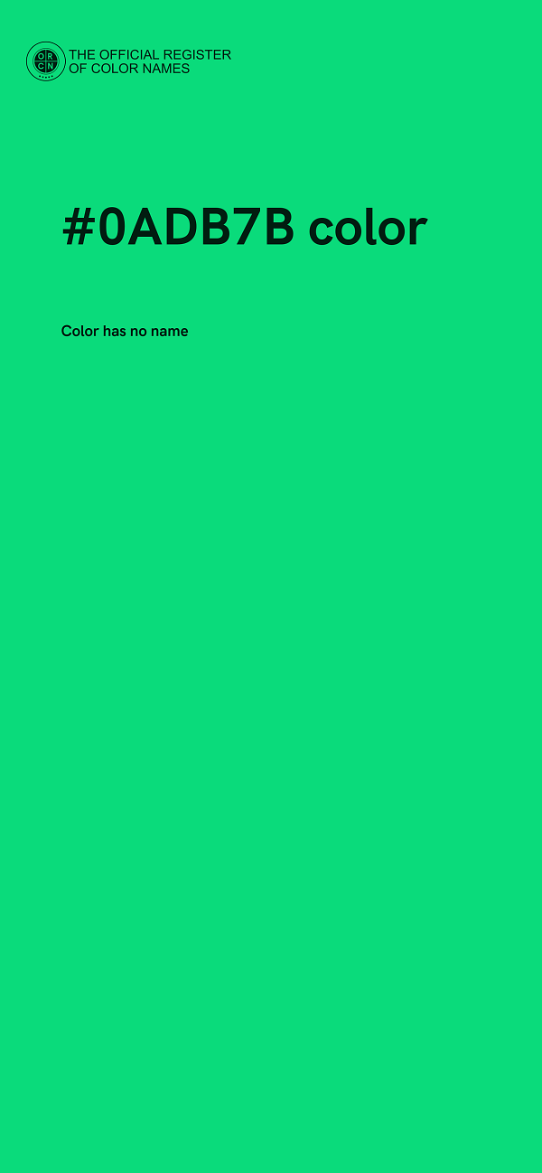 #0ADB7B color image