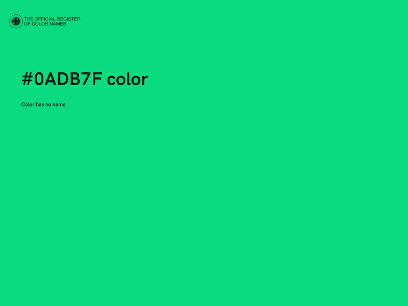 #0ADB7F color image