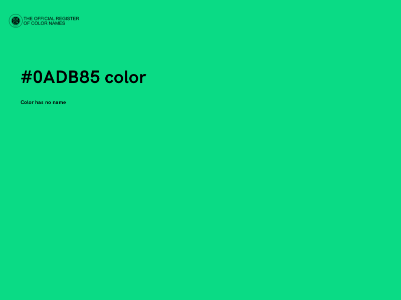 #0ADB85 color image