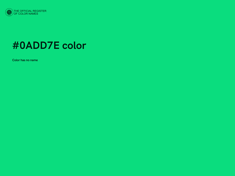 #0ADD7E color image