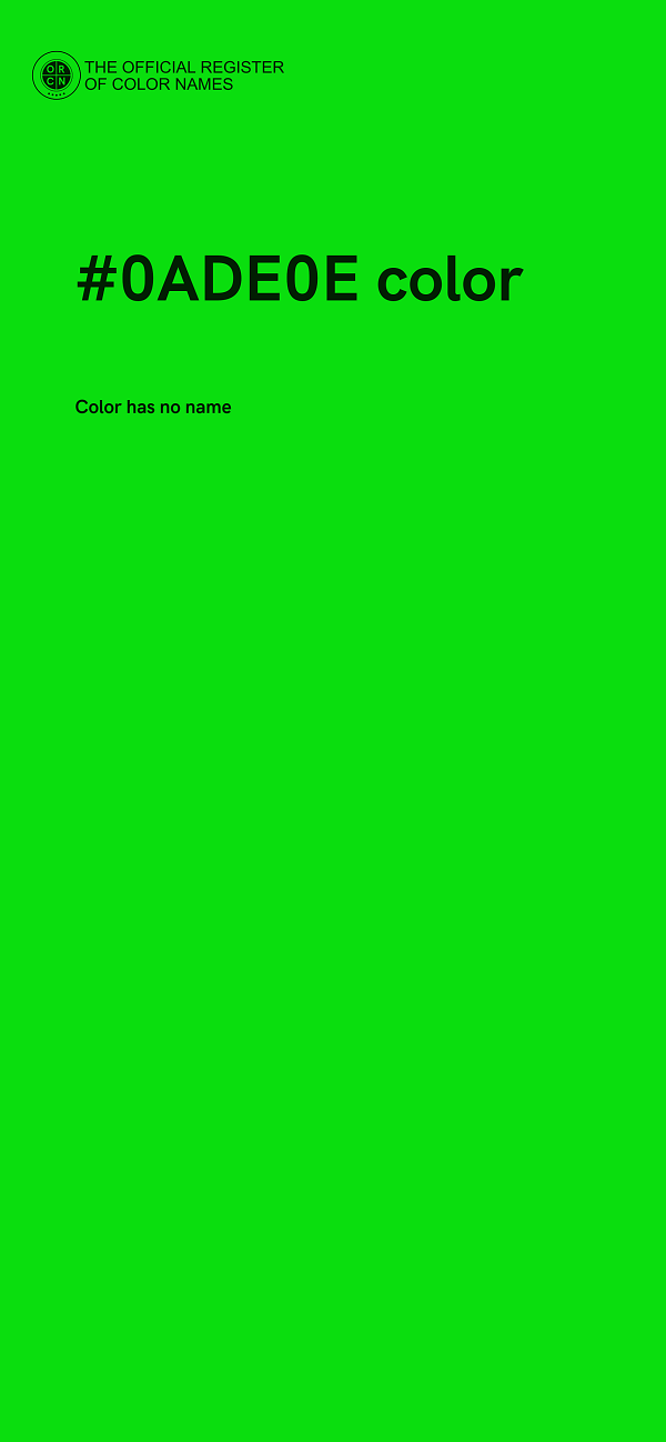 #0ADE0E color image