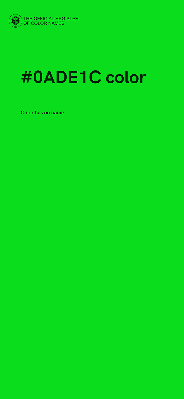 #0ADE1C color image