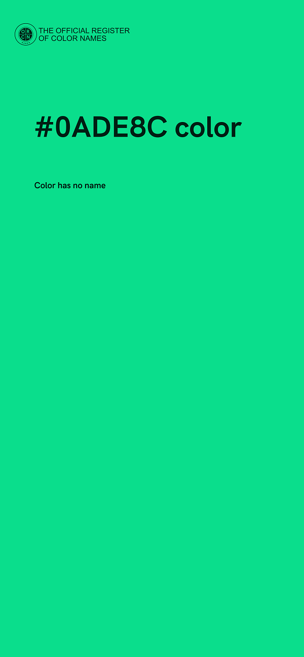 #0ADE8C color image
