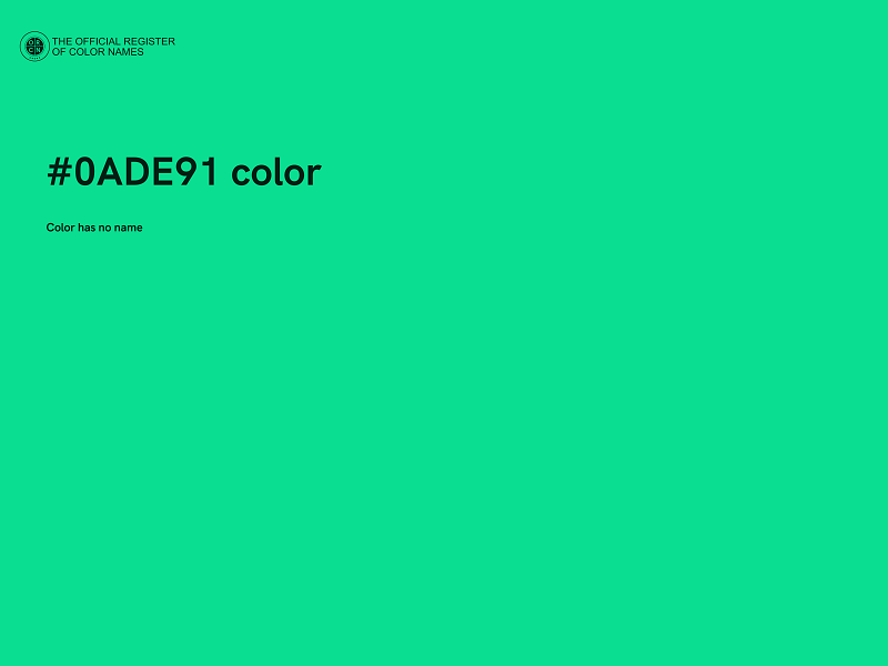 #0ADE91 color image