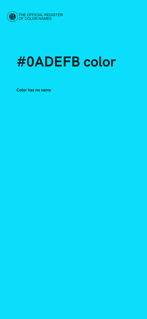 #0ADEFB color image