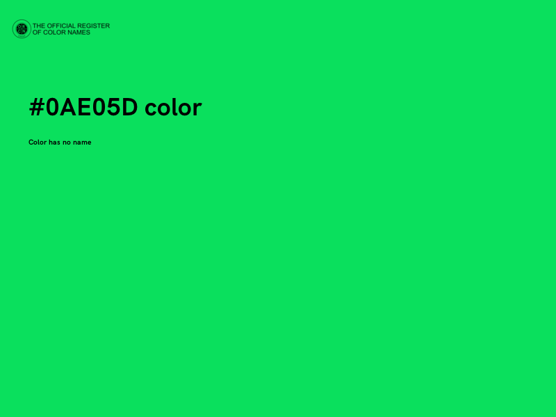 #0AE05D color image