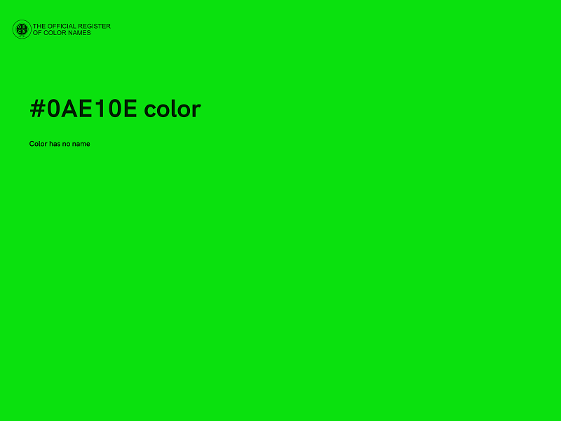 #0AE10E color image