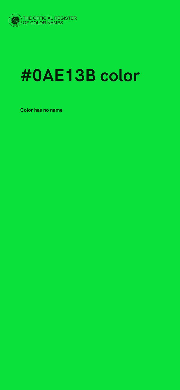 #0AE13B color image