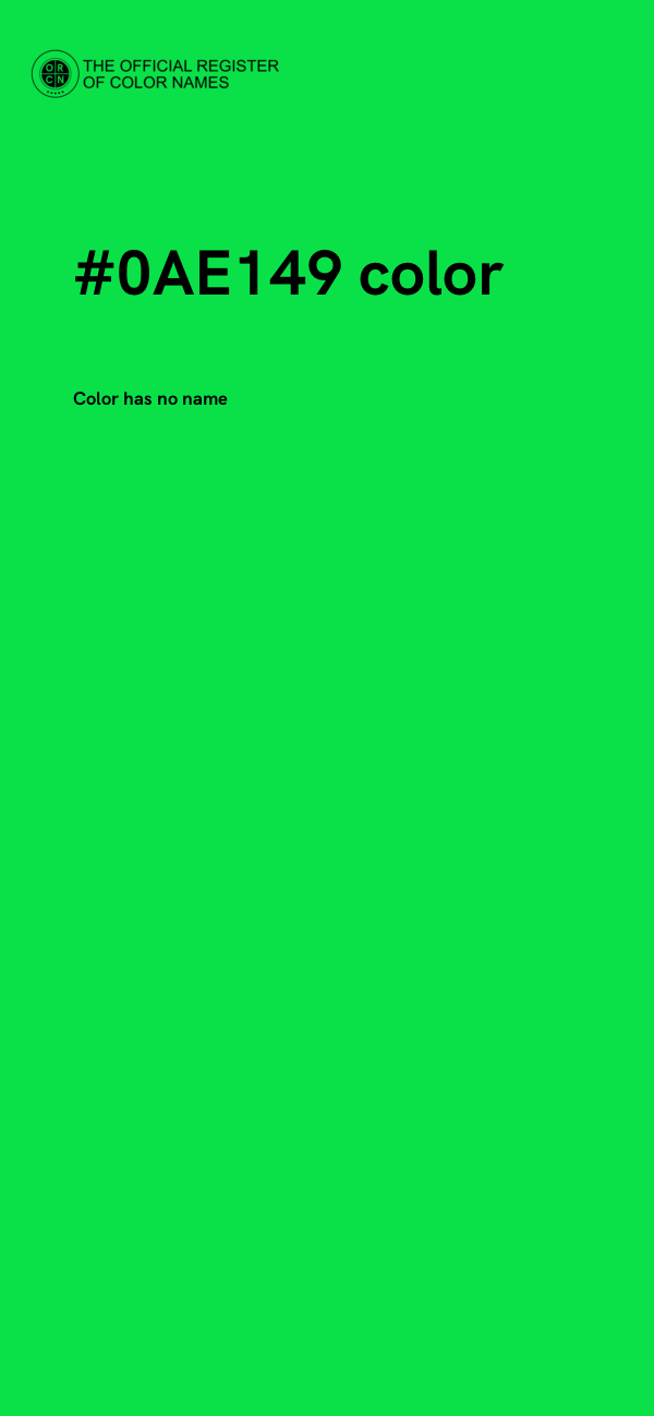 #0AE149 color image