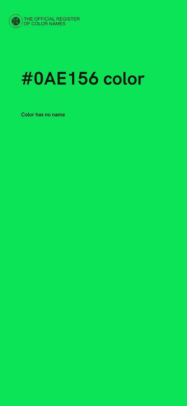 #0AE156 color image
