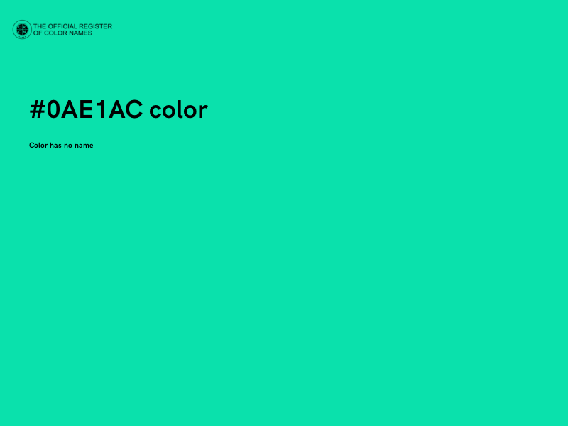 #0AE1AC color image
