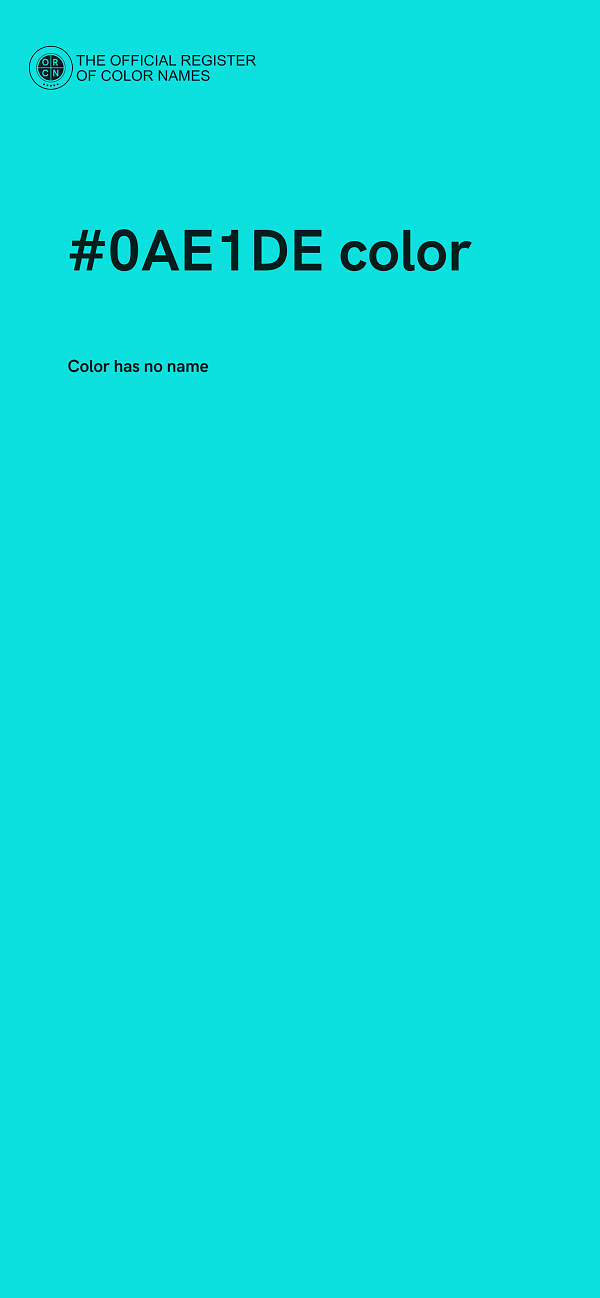 #0AE1DE color image