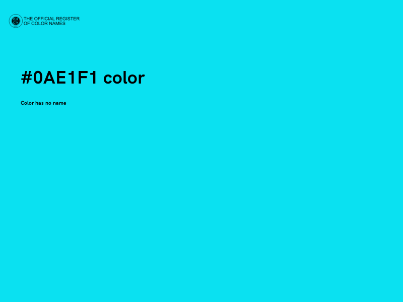 #0AE1F1 color image