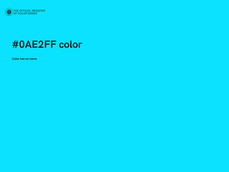 #0AE2FF color image