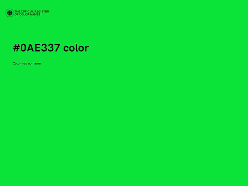 #0AE337 color image