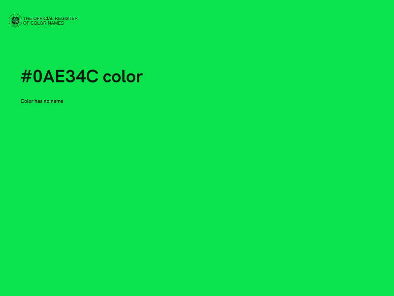 #0AE34C color image