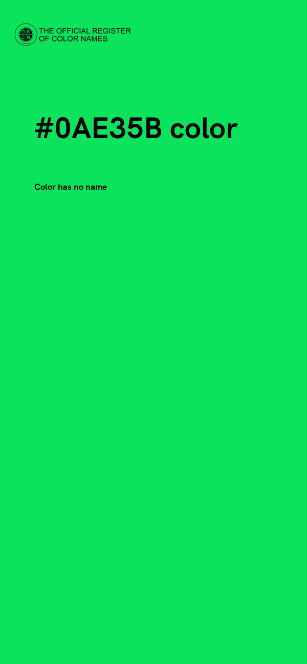 #0AE35B color image