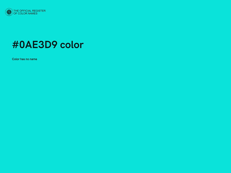 #0AE3D9 color image