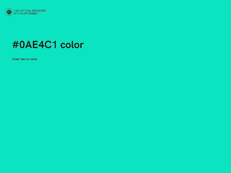 #0AE4C1 color image