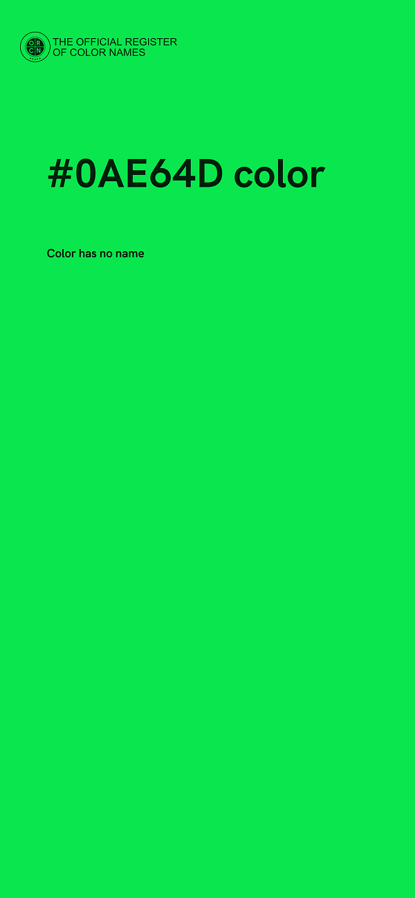#0AE64D color image