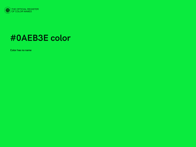 #0AEB3E color image