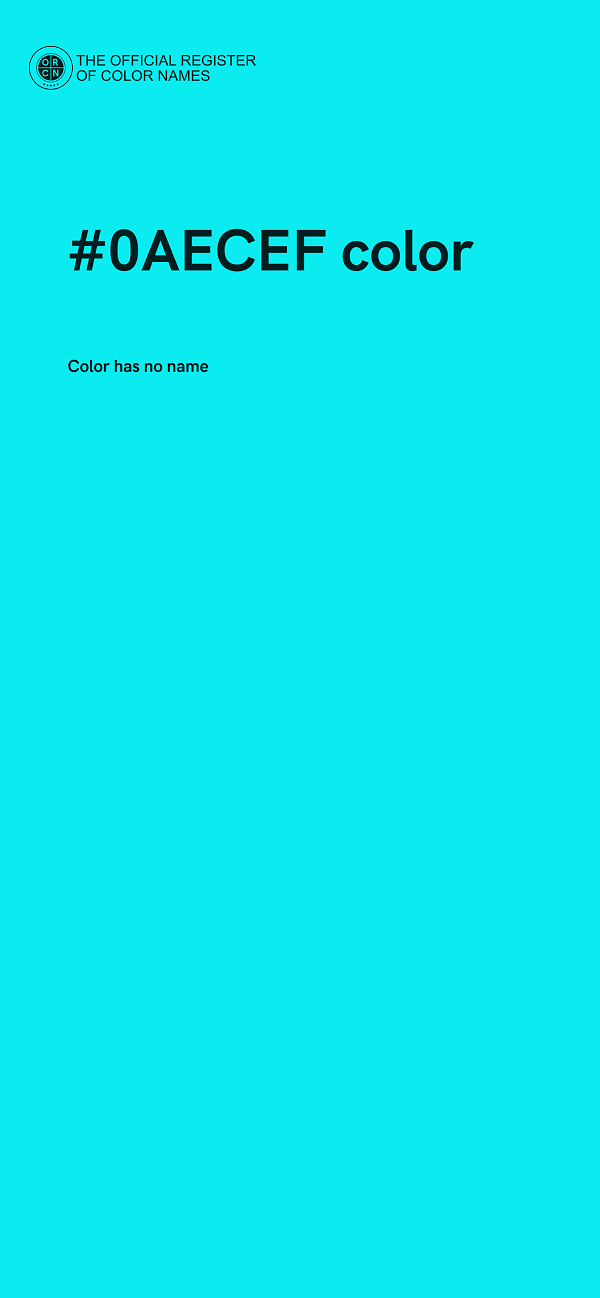 #0AECEF color image