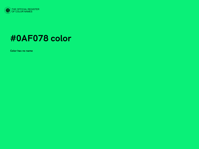 #0AF078 color image