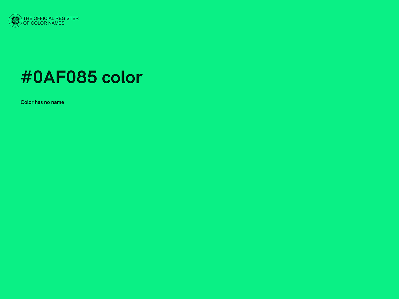 #0AF085 color image