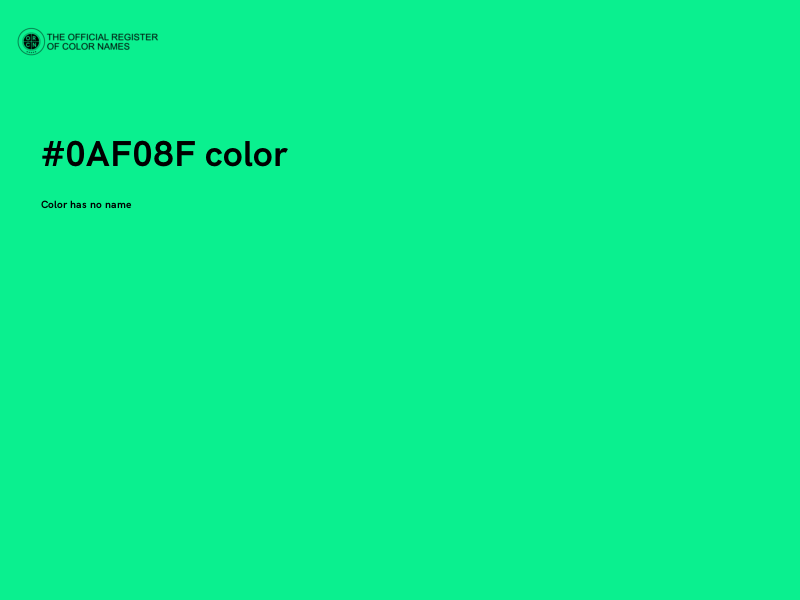 #0AF08F color image